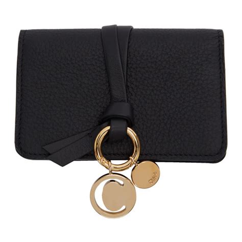 chloe alphabet wallet|chloe alphabet card holder.